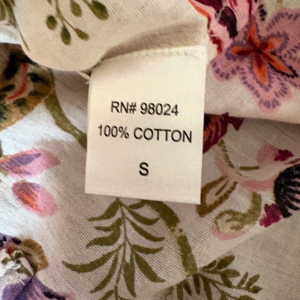 House of Harlow 1960 Floral Blouse in Small - Picture 6 of 6